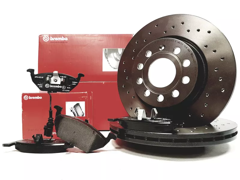 BREMBO XTRA TARCZE+KLOCKI PRZÓD SKODA OCTAVIA II