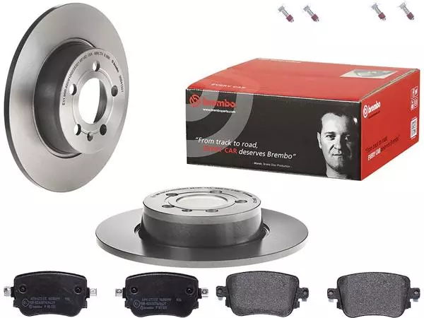 BREMBO TARCZE+KLOCKI TYŁ AUDI A1 8X 272MM