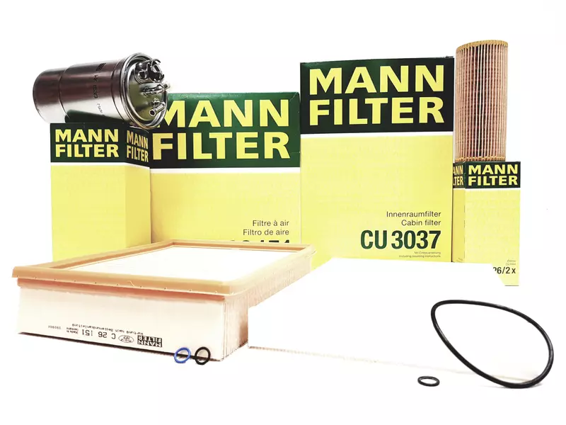 MANN ZESTAW FILTRÓW AUDI A4 B6 B7 1.9 2.0 TDI