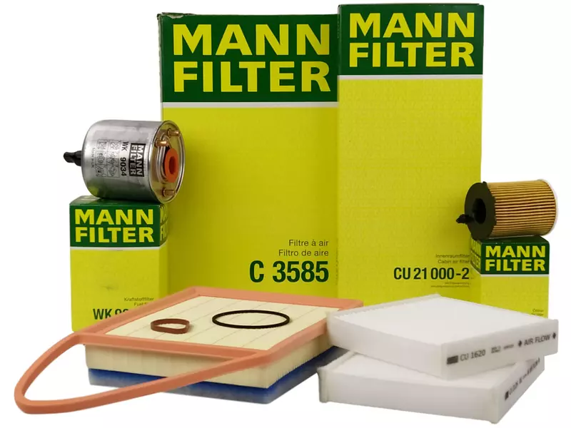 MANN ZESTAW FILTRÓW CITROEN C3 II 1.4 1.6 HDI