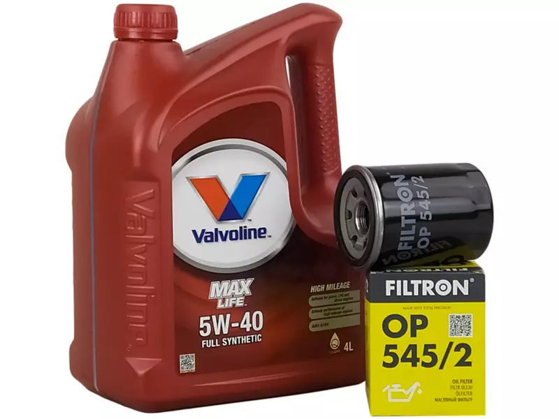 VALVOLINE MAXLIFE 5W40 4L+FILTR OLEJU OP545/2