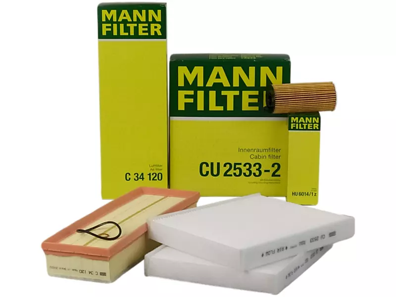 MANN ZESTAW FILTRÓW BMW 5 F10 F11 518D 520D 13-