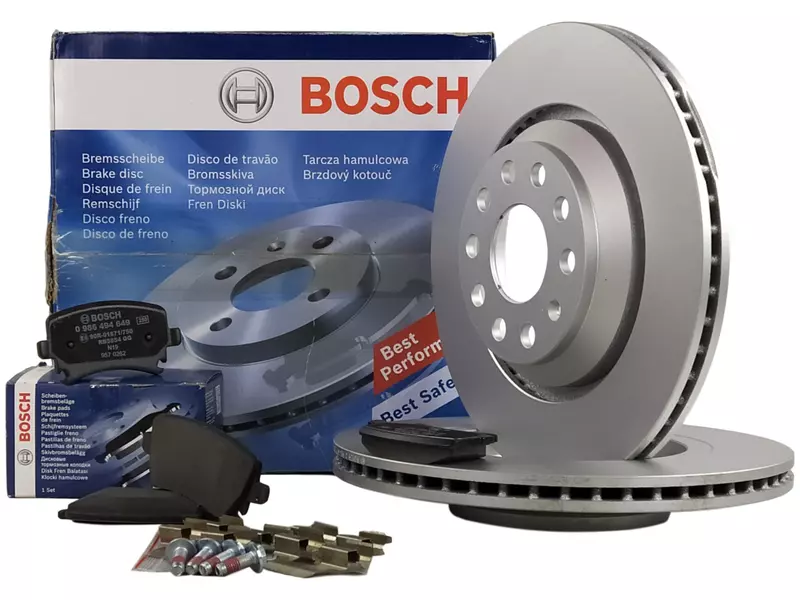 BOSCH TARCZE+KLOCKI TYŁ AUDI A3 8P VW GOLF V 310MM