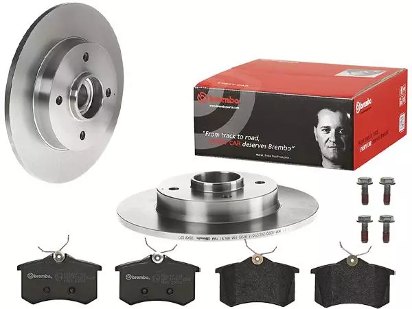 BREMBO TARCZE+KLOCKI TYŁ CITROEN C4 CACTUS 249MM