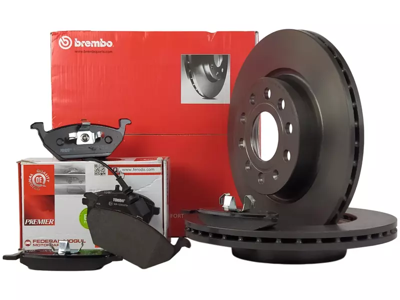 TARCZE BREMBO KLOCKI FERODO LEON II A3 OCTAVIA 2