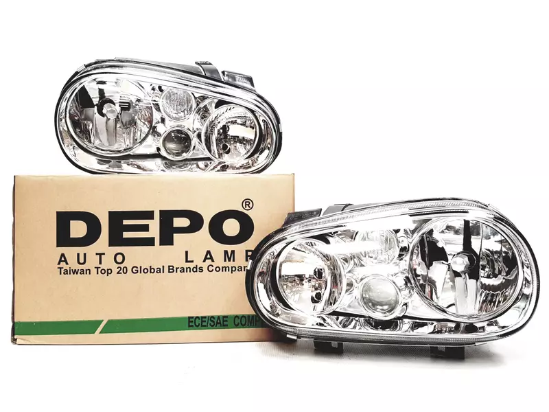 DEPO REFLEKTORY LAMPY PRZÓD VW GOLF IV H7/H1/H3