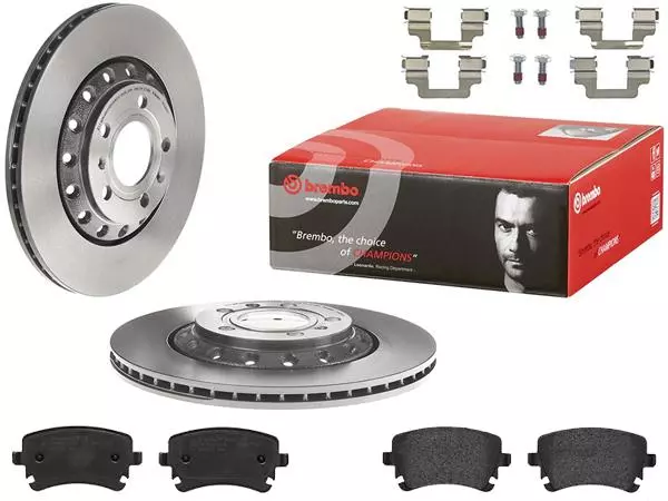 BREMBO TARCZE+KLOCKI TYŁ AUDI A8 D3 310MM