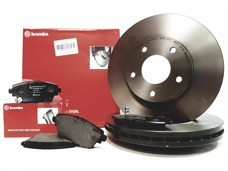 BREMBO TARCZE+KLOCKI PRZÓD NISSAN ALMERA TINO 280MM