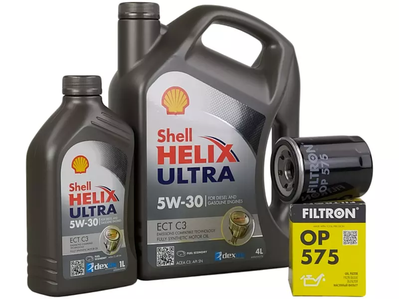 SHELL HELIX ULTRA 5W30 5L+FILTR OLEJU OP575