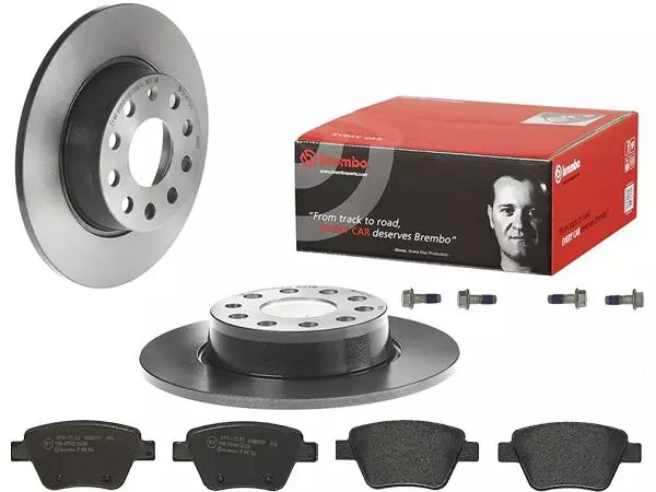 BREMBO TARCZE+KLOCKI TYŁ AUDI A1 8X A3 8P 272MM