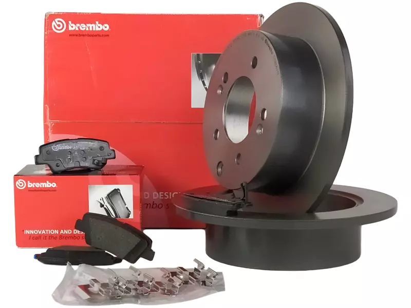 BREMBO TARCZE+KLOCKI TYŁ KIA SOUL 262MM