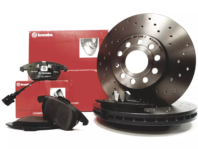 BREMBO XTRA TARCZE+KLOCKI PRZÓD AUDI A3 8P 288MM