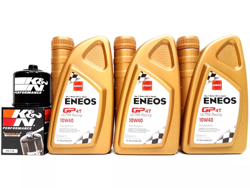 ENEOS ULTRA RACING GP4T 10W40 3L + FILTR KN-138