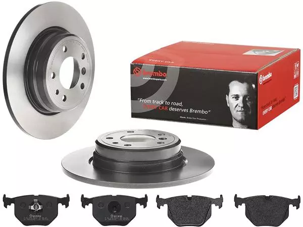 BREMBO TARCZE+KLOCKI TYŁ BMW 8 E31 324MM