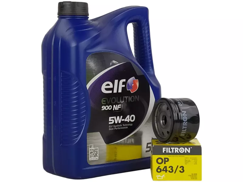 ELF EVOLUTION 900 NF 5W40 5L+FILTR OLEJU OP643/3