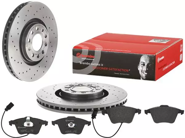 BREMBO TARCZE+KLOCKI PRZÓD AUDI A4 B7 320MM