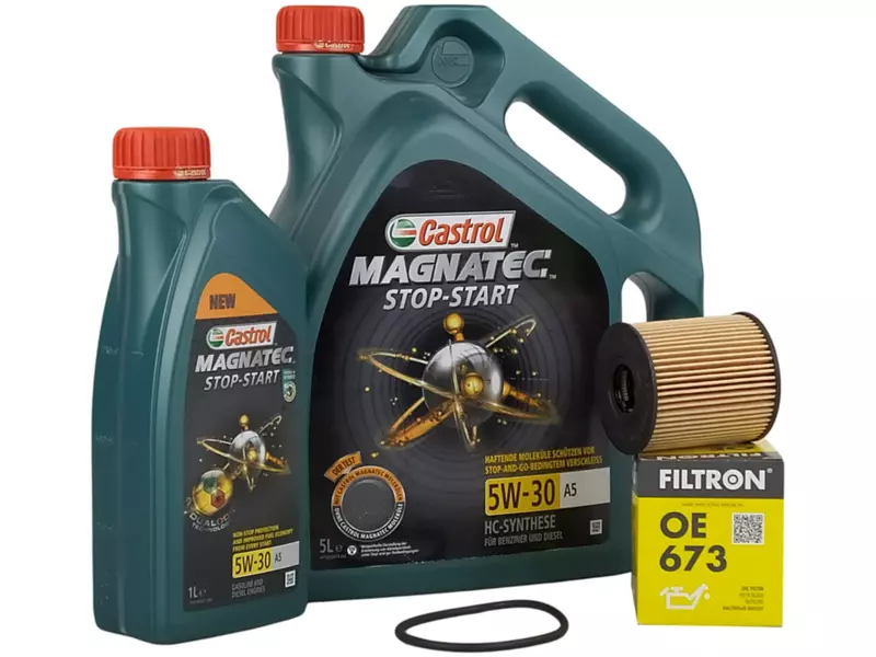 CASTROL STOP-START 5W30 A5 6L+FILTR OLEJU OE673