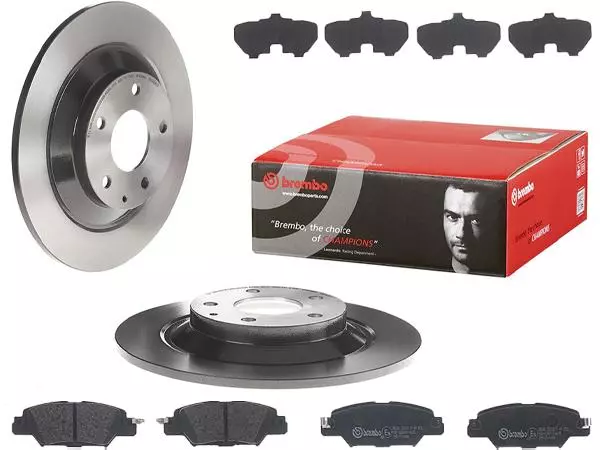 BREMBO TARCZE+KLOCKI TYŁ MAZDA CX-5 KE KF 303MM