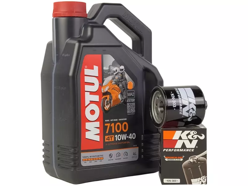 MOTUL 7100 4T 10W40 4L + FILTR OLEJU KN-303