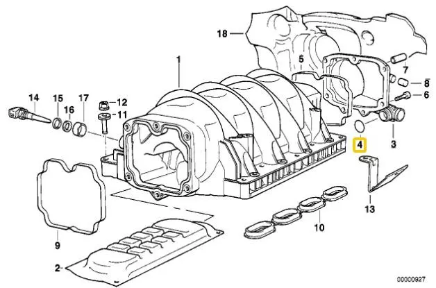 OE BMW USZCZELKA O-RING ODMY BMW 5 E34 530 540 V8