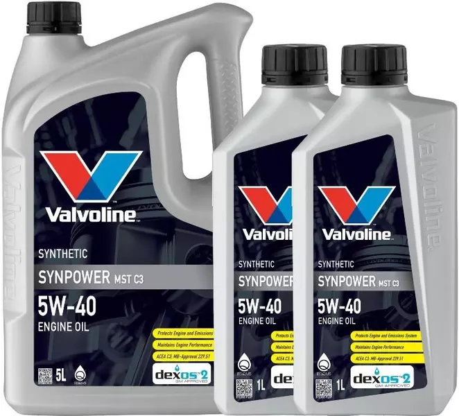 VALVOLINE SYNPOWER MST C3 5W40 SN CF ACEA C3 7L