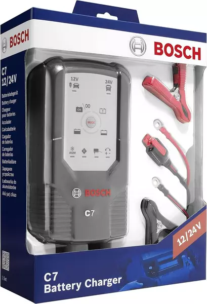 BOSCH C7 PROSTOWNIK AKUMULATOROWY ŁADOWARKA 12V/24V