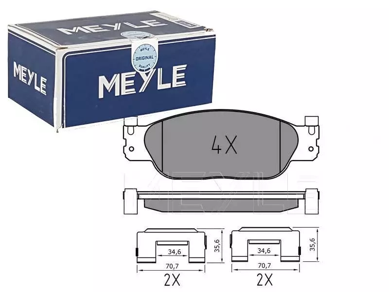 MEYLE KLOCKI HAMULCOWE PRZÓD 025 234 2318