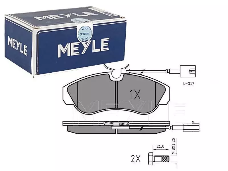 MEYLE KLOCKI HAMULCOWE PRZÓD 025 236 0319/PD