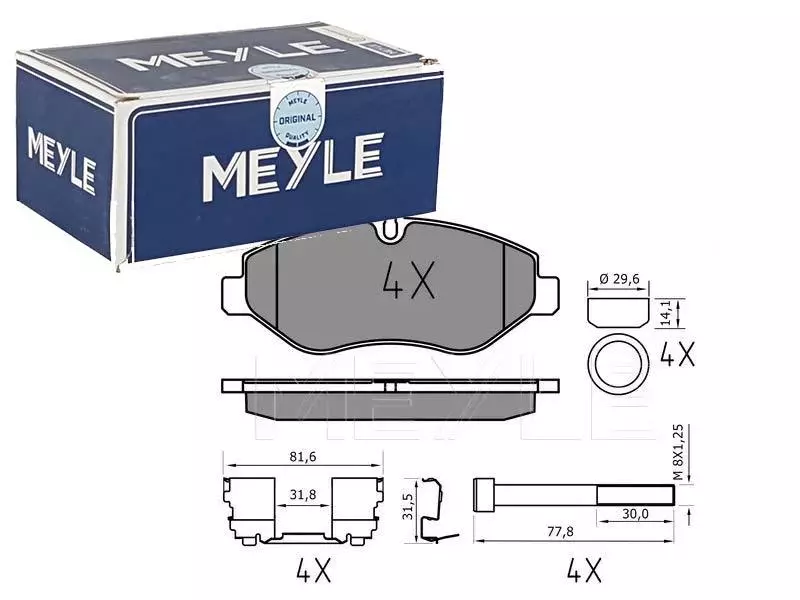 MEYLE KLOCKI HAMULCOWE PRZÓD 025 292 2920/PD