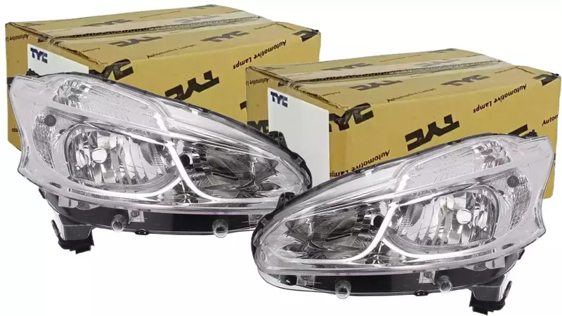 TYC REFLEKTORY LAMPY PRZÓD KPL PEUGEOT 208