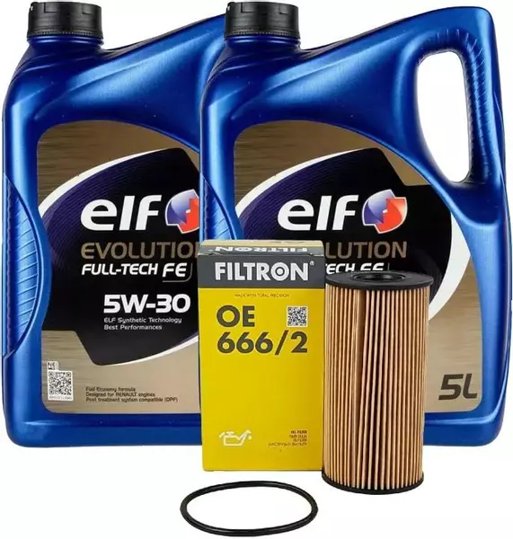 ELF EVO FULL-TECH FE 5W30 10L+FILTR OLEJU OE666/2