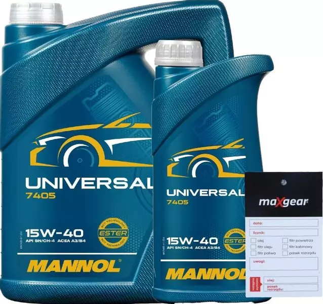 MANNOL UNIVERSAL OLEJ SILNIKOWY 15W40 6L + ZAWIESZKA