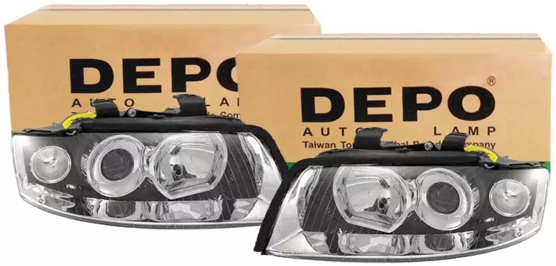 DEPO REFLEKTORY LAMPY PRZÓD AUDI A4 B6 2 SZT