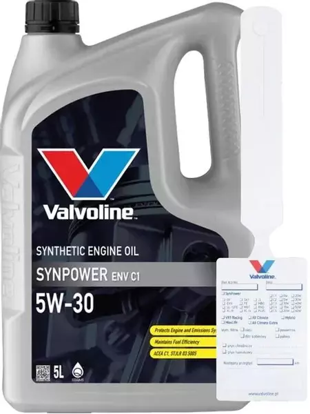 VALVOLINE SYNPOWER ENV C1 5W30 C1 FORD 934B 5L + ZAWIESZKA