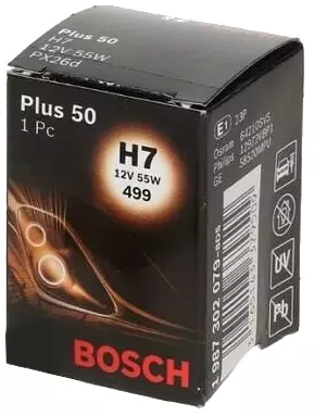 BOSCH ŻARÓWKA H7 PLUS +50% 12V 55W PX26D