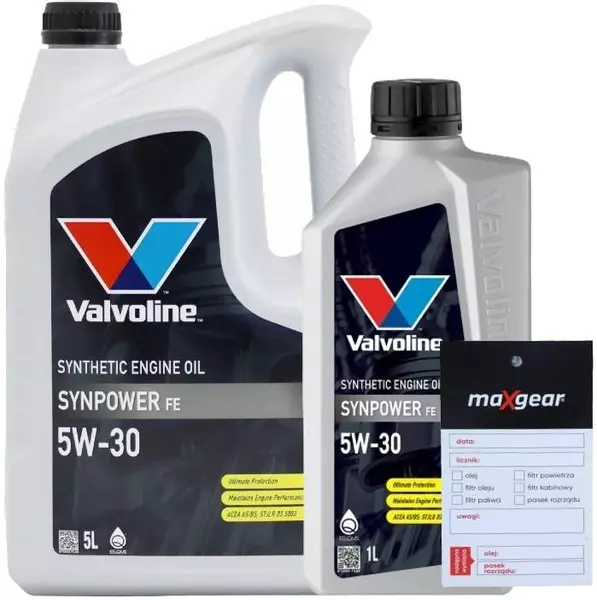 VALVOLINE SYNPOWER FE 5W30 A5/B5 FORD 913 6L + ZAWIESZKA