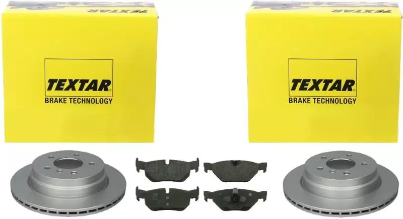 TEXTAR TARCZE+KLOCKI TYŁ BMW 1 E81 E87 3 E90 E91 E92 X1 E84 300MM