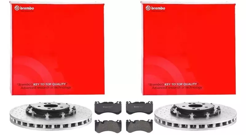 BREMBO TARCZE+KLOCKI PRZÓD MERCEDES CLS63 C63 SL55 SL63 SL65 SLS AMG C219