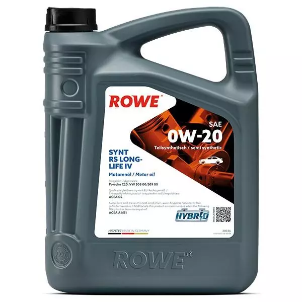 ROWE OLEJ HIGHTEC SYNT RS LONGLIFE IV 0W20 5L