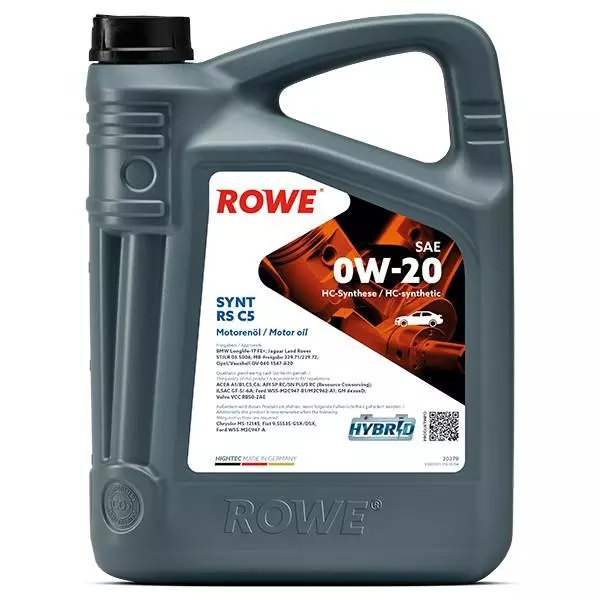 ROWE OLEJ HIGHTEC SYNT RS C5 0W20 5L