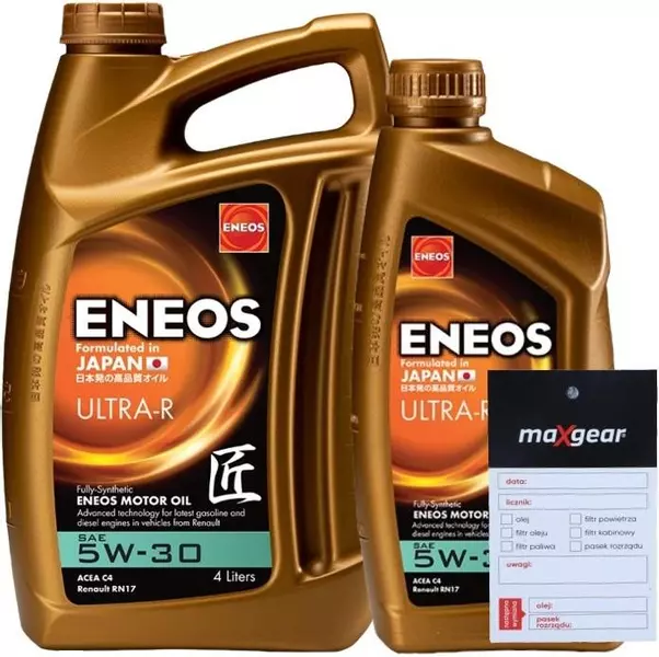 ENEOS ULTRA R OLEJ SILNIKOWY 5W30 5L + ZAWIESZKA