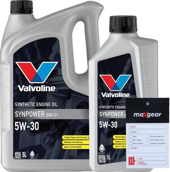 VALVOLINE SYNPOWER ENV C1 5W30 C1 FORD 934B 6L + ZAWIESZKA