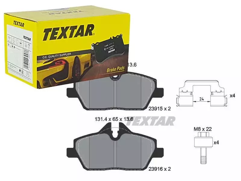 TEXTAR KLOCKI HAMULCOWE PRZÓD 2391508