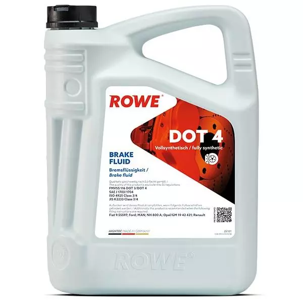 ROWE DOT4 BRAKE FLUID PŁYN HAMULCOWY 5L