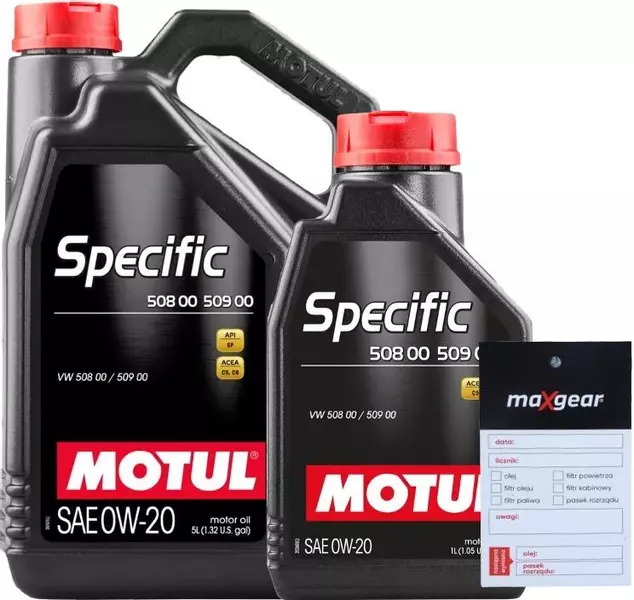 MOTUL SPECIFIC 508.00/509.00 0W20 VW ACEA C5 6L + ZAWIESZKA