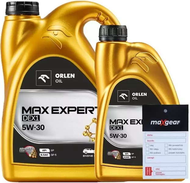 ORLEN MAX EXPERT DEX1 OLEJ SILNIKOWY 5W30 5L + ZAWIESZKA