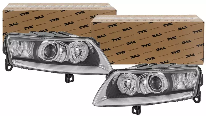 TYC REFLEKTORY LAMPY PRZÓD KPL AUDI A6 C6 XENON