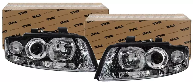 TYC REFLEKTORY LAMPY PRZÓD KPL AUDI A4 B6