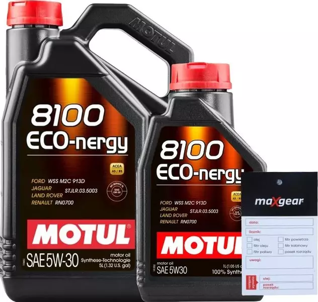 MOTUL 8100 ECO-NERGY 5W30 A5/B5 RN0700 6L + ZAWIESZKA