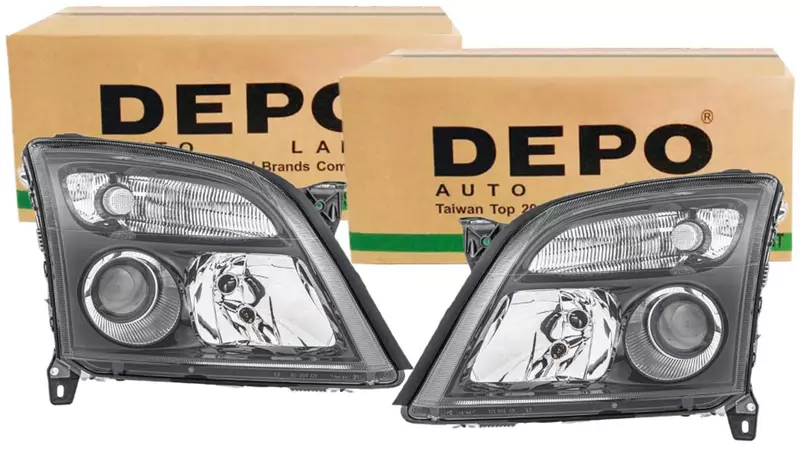 DEPO REFLEKTORY LAMPY PRZÓD OPEL SIGNUM CZARNE